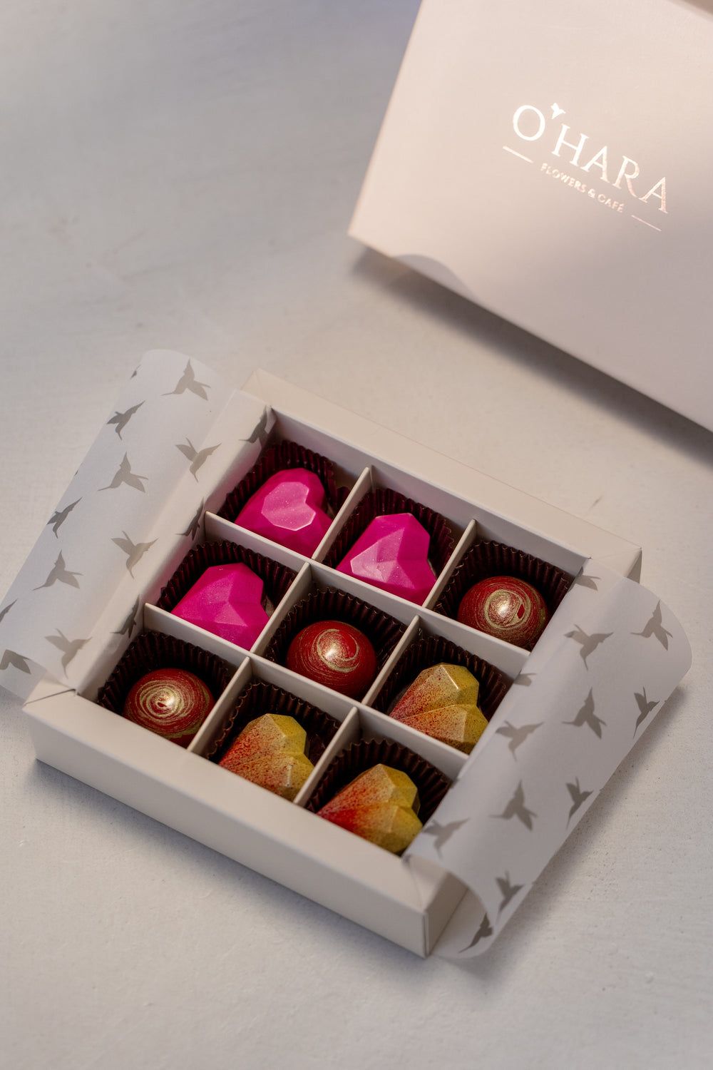 Box with bonbons