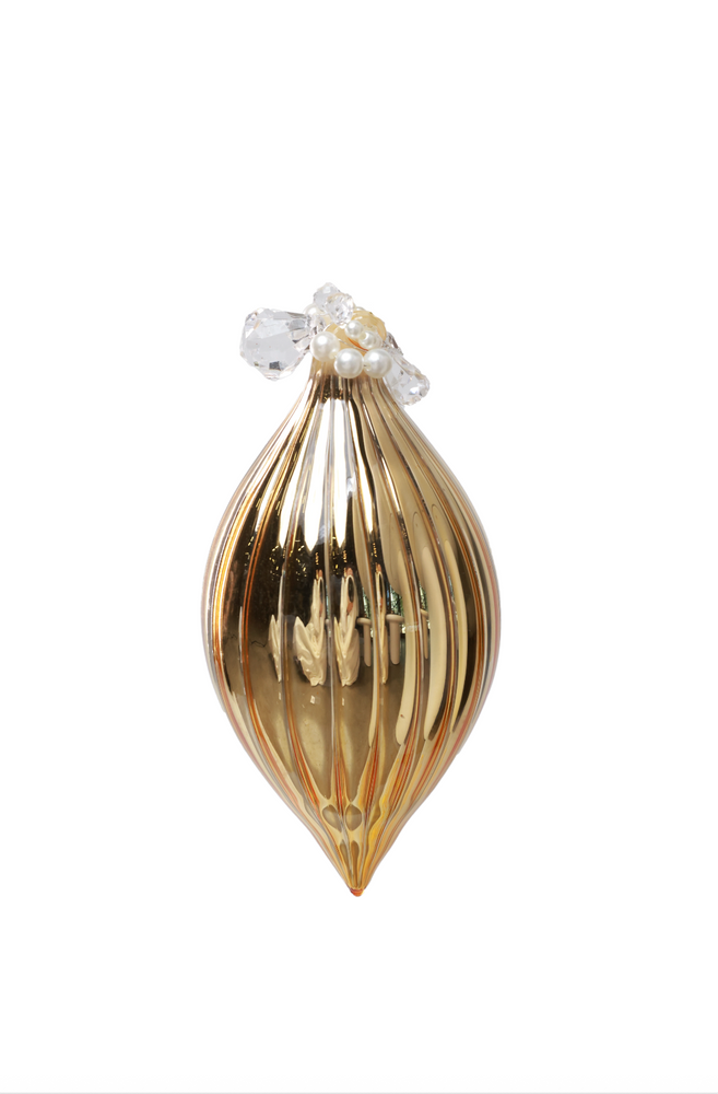 Gold Icicle Ornament