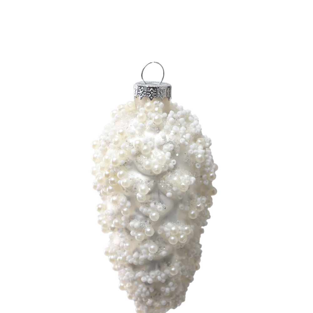 Frosted Cone Ornament
