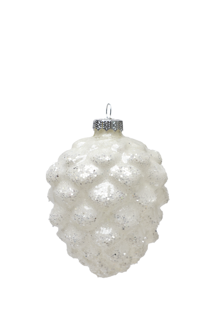 Frosted Cone Ornament