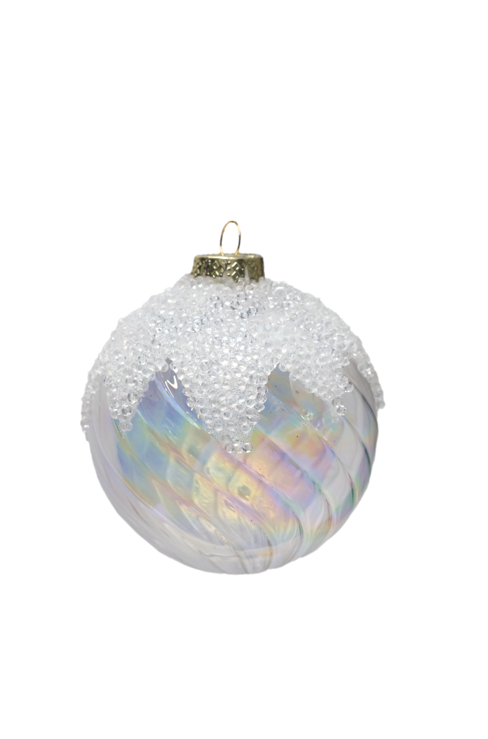Frosted Ball Ornament