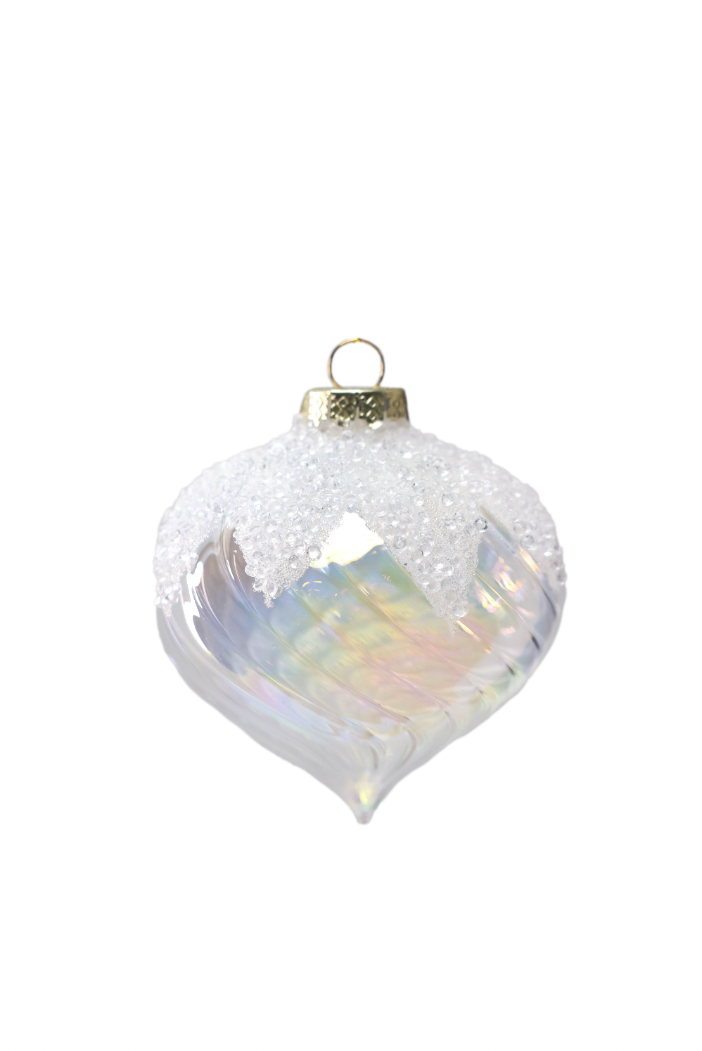 Frosted Ball Ornament